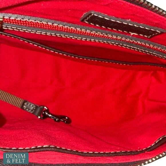 NEW Dooney & Bourke Denison Small Hobo Smoke Grey Croc Embossed Leather Luxe Bag - Picture 10 of 16